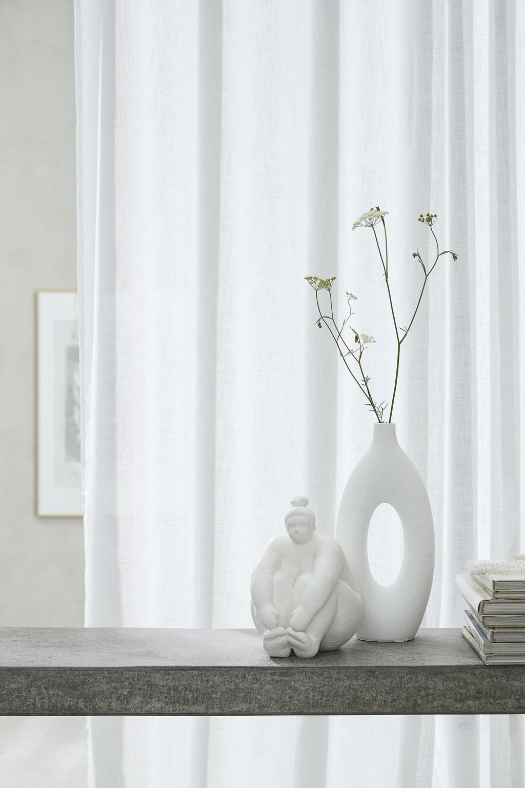 Serafina decoration H28 cm. white